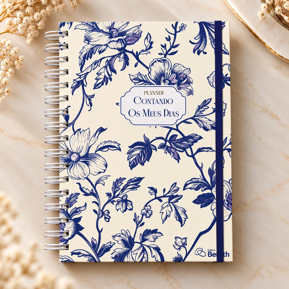 Planner Contando os Meus Dias | Capa Floral Clássica