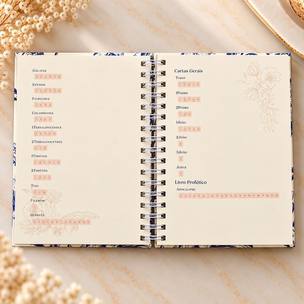 Planner Contando os Meus Dias | Capa Floral Clássica