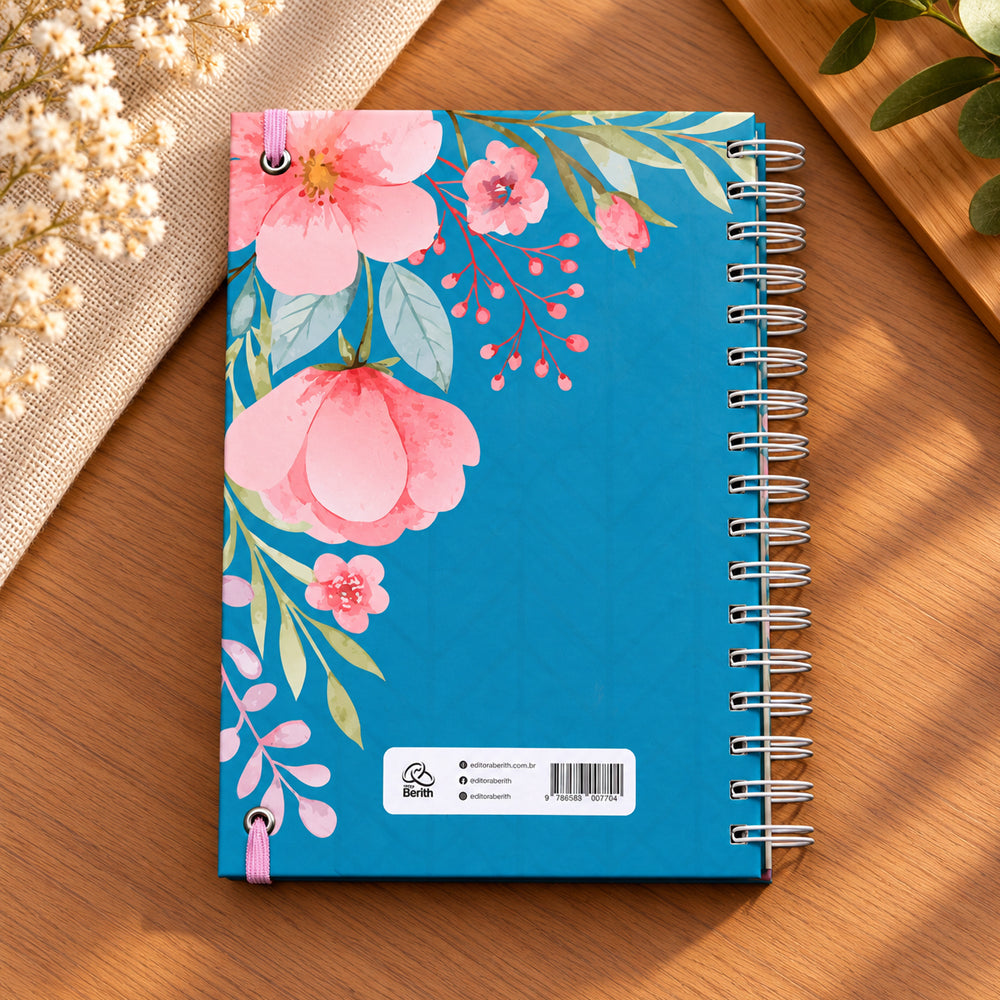 Planner Contando os Meus Dias | Capa Floral Verde
