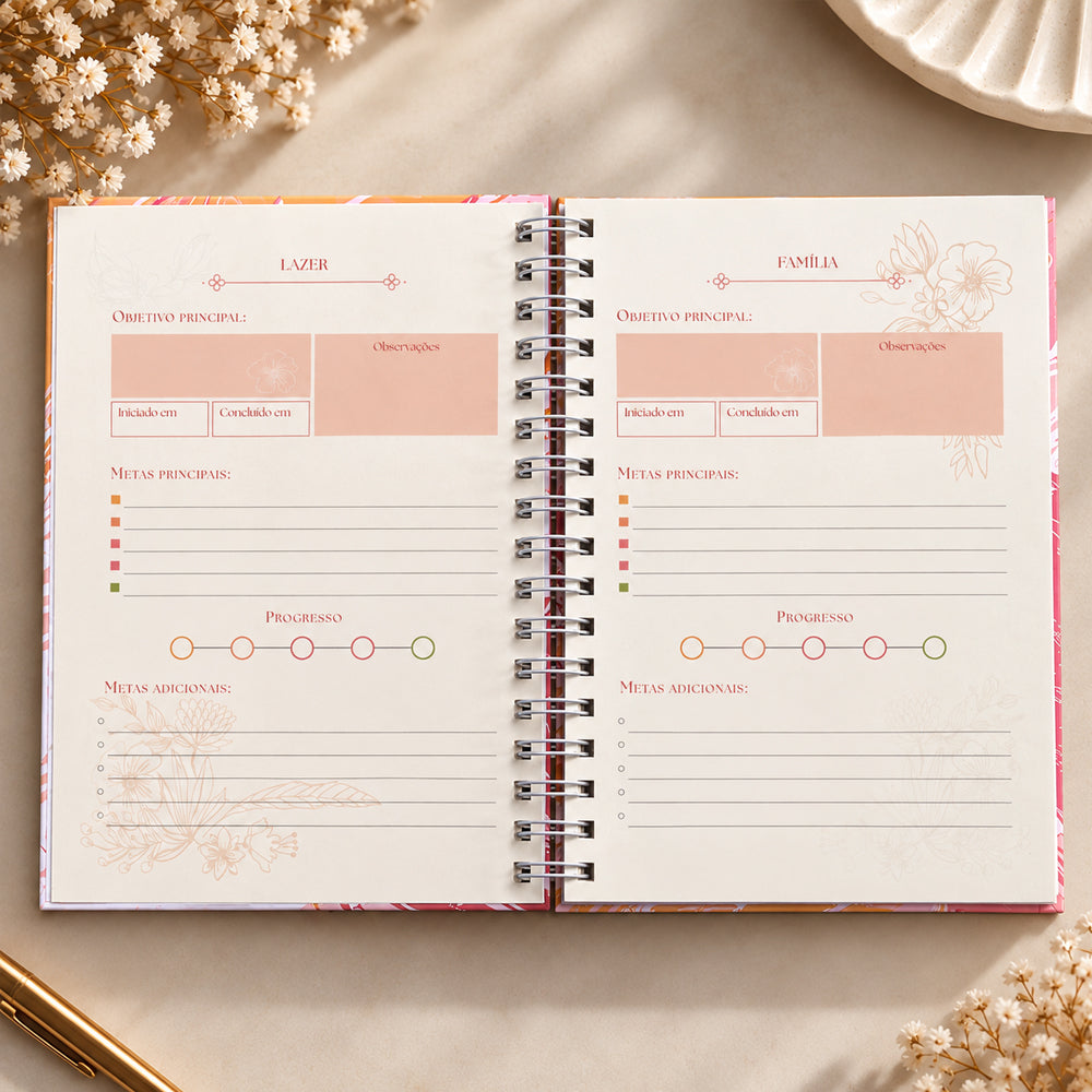 Planner Contando os Meus Dias | Capa Rascunho