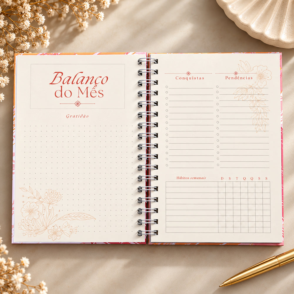 Planner Contando os Meus Dias | Capa Rascunho