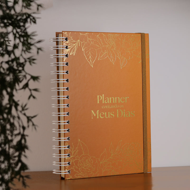Planner Contando os Meus Dias | Capa Rosas